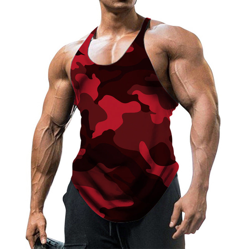 Mens Workout Tops Camo Tactical Sleeveless Tanks (Free shipping for 2 items)