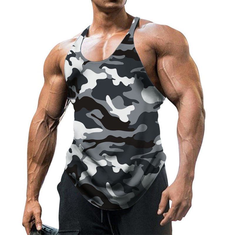 Mens Workout Tops Camo Tactical Sleeveless Tanks (Free shipping for 2 items)