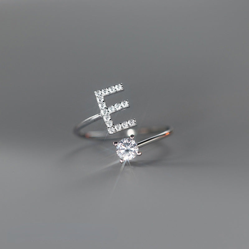 Real 925 Sterling Silver CZ Opening Diamond Ring