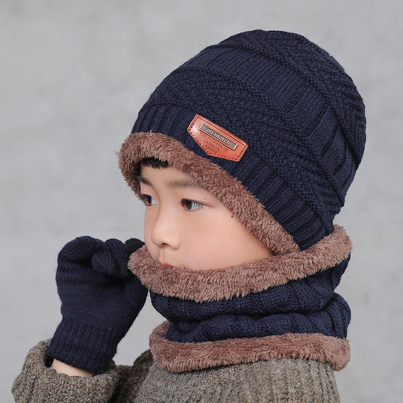 Warm Winter Beanie Hat & Scarf Set Stylish Knit Cap for Men Women