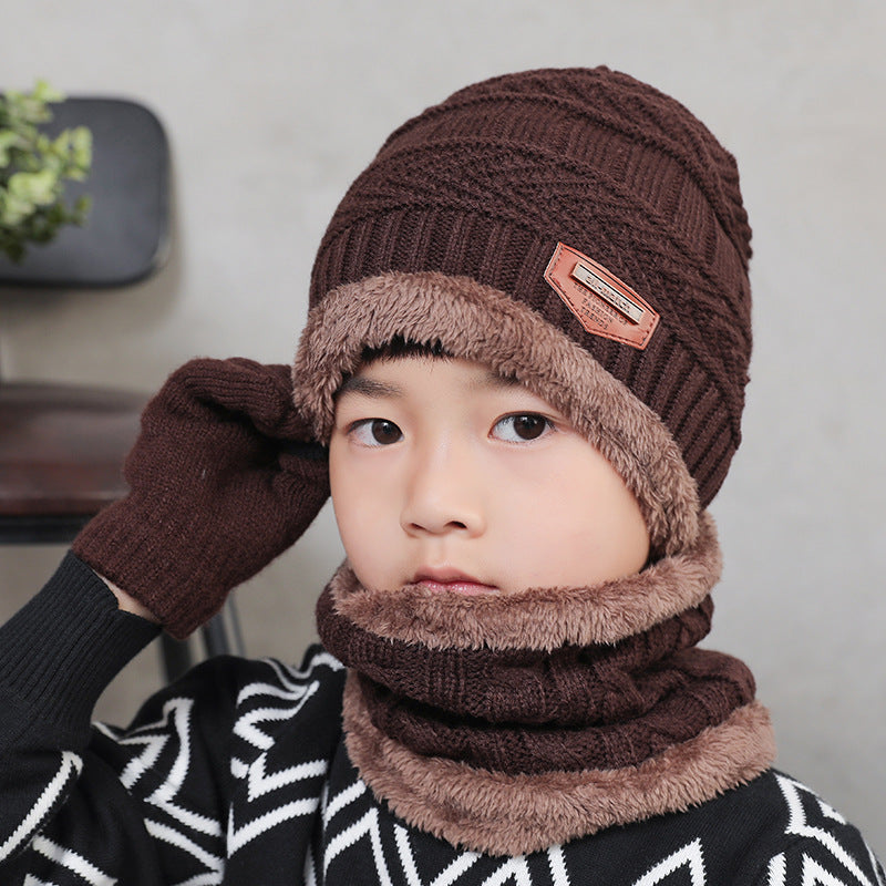 Warm Winter Beanie Hat & Scarf Set Stylish Knit Cap for Men Women