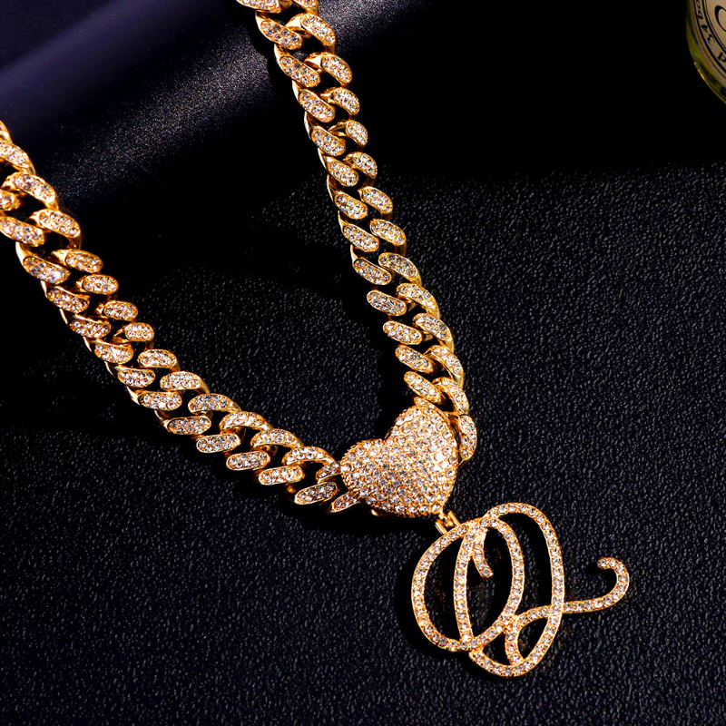 Soul® A-Z Cursive Letter Heart Pendant