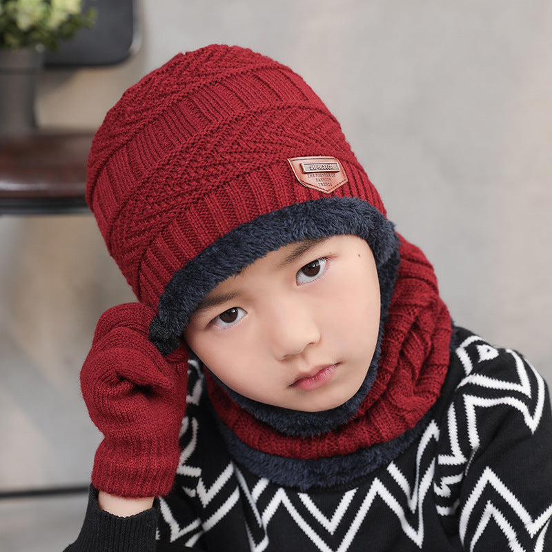Warm Winter Beanie Hat & Scarf Set Stylish Knit Cap for Men Women