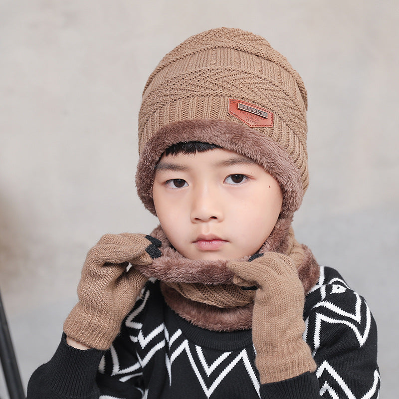 Warm Winter Beanie Hat & Scarf Set Stylish Knit Cap for Men Women