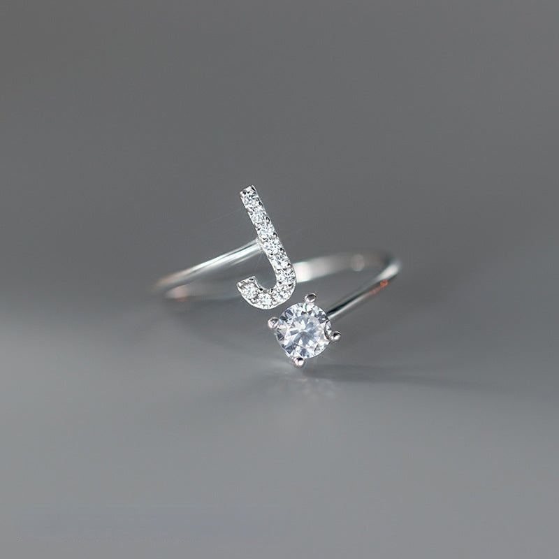 Real 925 Sterling Silver CZ Opening Diamond Ring