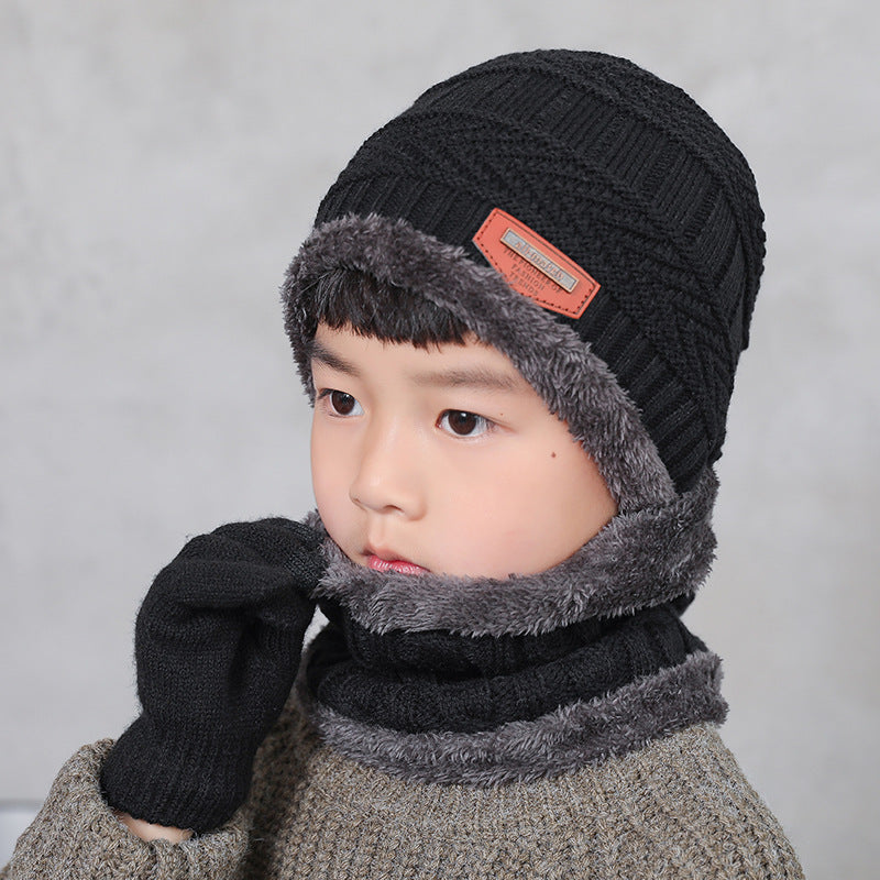Warm Winter Beanie Hat & Scarf Set Stylish Knit Cap for Men Women
