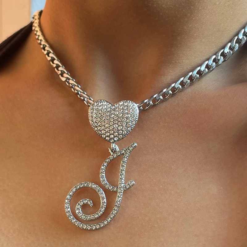 Soul® A-Z Cursive Letter Heart Pendant